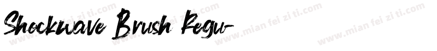 Shockwave Brush Regu字体转换